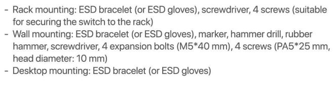 Tenda TEG1050F 480GE 2SFP Ethernet Switch Installation Guide - Preparation for installation