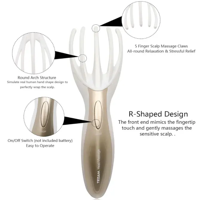Tezam-TMUS0022-Electric-Head-Massager-PRODUCT-OVERVIEW