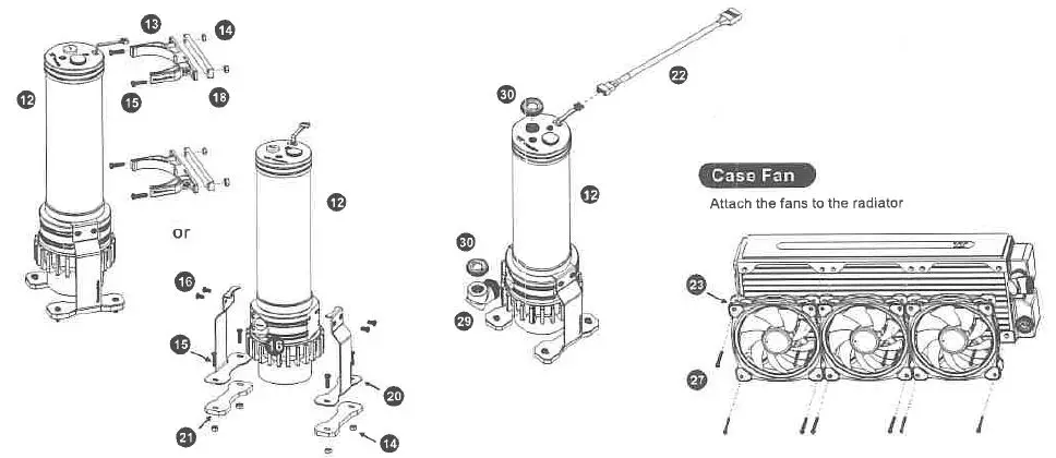 Thermaltake-CL-W259-CU00SW-A-Pacific-CL360-Max-D5-Hard-Tube-Water-Cooling-Kit-Installation-Guide-fig-11