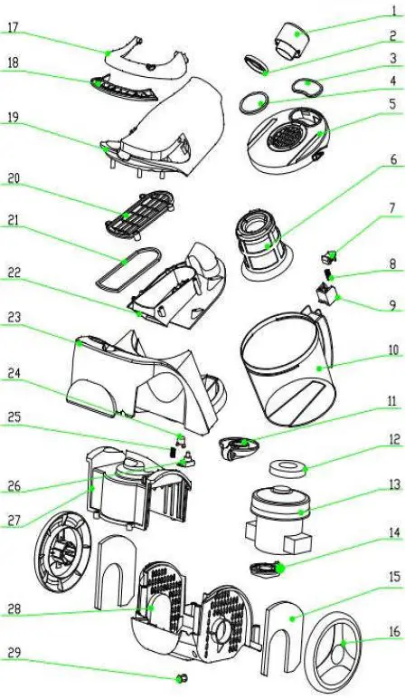 Tristar-SZ-2174-Cyclone-Vacuum-Cleaner-Wiring-and-connection-diagrams