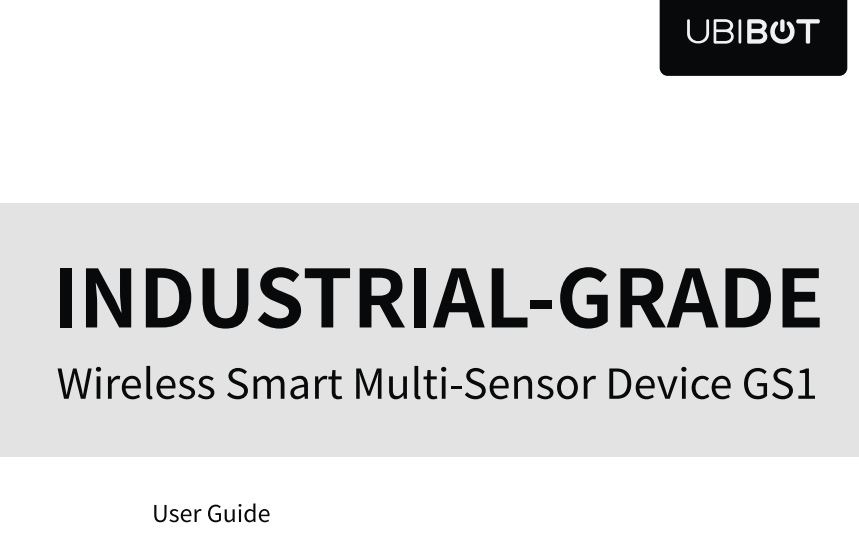 UBIBOT GS1 Wifi Temperature Sensor User Guide