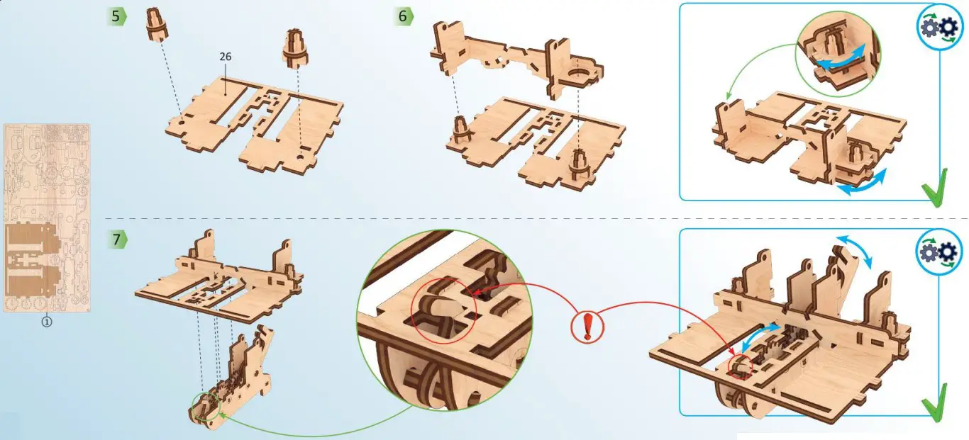 UGEARS 70089 3D DIY Wooden Puzzle Box - parts8