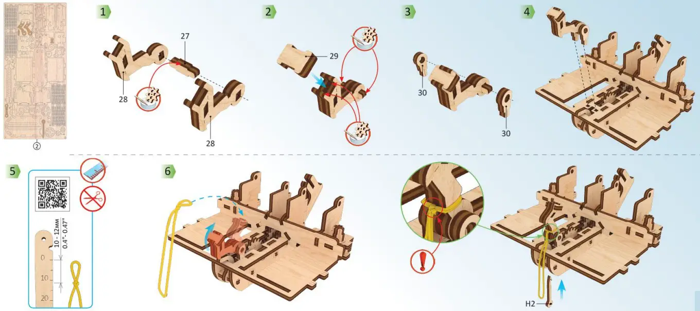 UGEARS 70089 3D DIY Wooden Puzzle Box - parts9