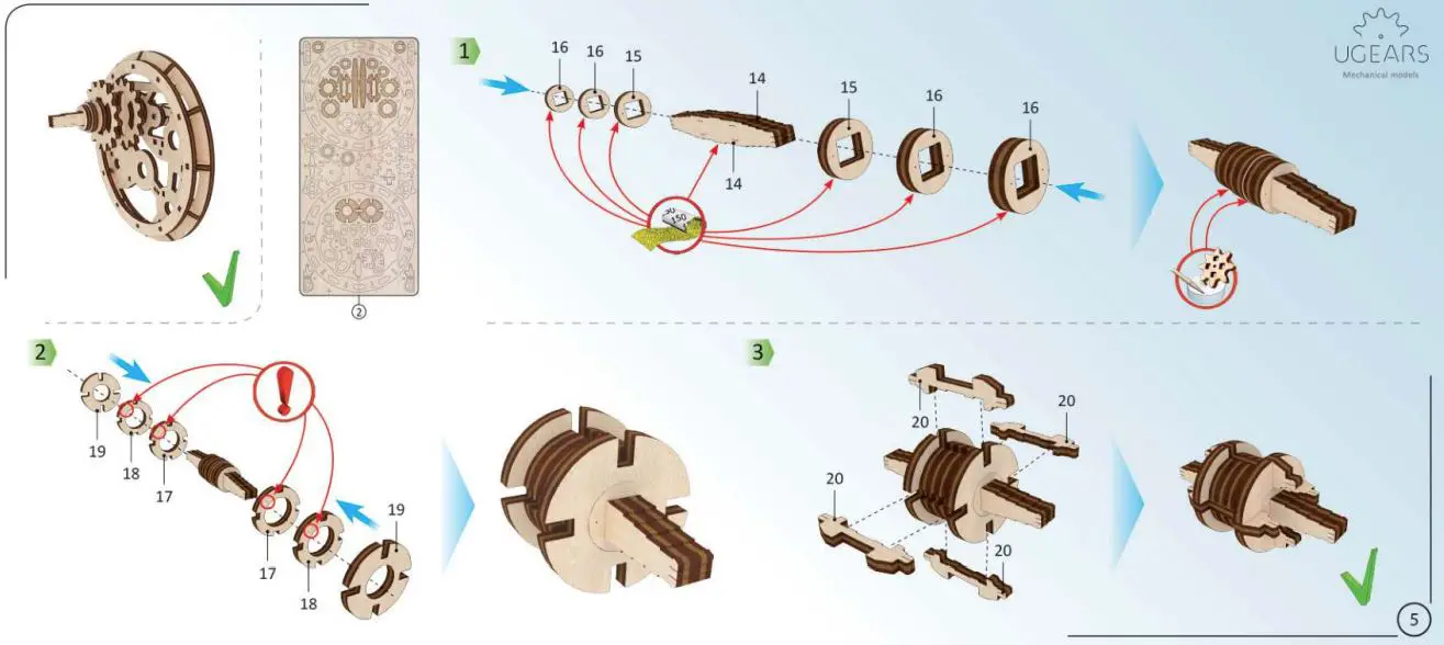 UGEARS-Monowheel-3D-Mechanical-Wheel-Puzzle-Games-fig-10