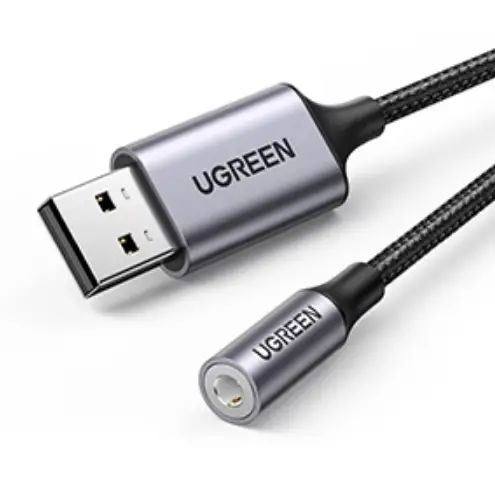 UGREEN 30757 USB-A To 3.5mm External Stereo Sound Adapter CM477