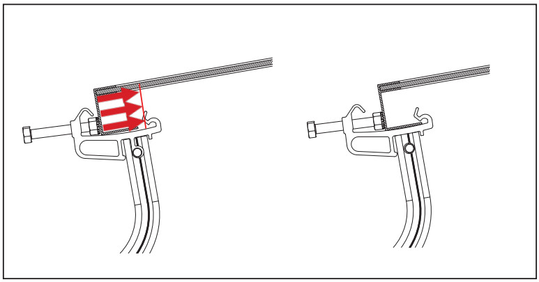 UNIRAC PUB2022JUN13 Archives Roof Flat - FULLY SEAT MODULE IN CLAMPS AND TIGHTEN BOLTS