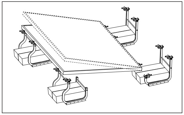 UNIRAC PUB2022JUN13 Archives Roof Flat - PLACE MODULE IN CLAMPS