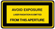UNITY LASERS RAW 3 FB4 Laser Light Show Fixture - PRODUCT SAFETY LABELS 3