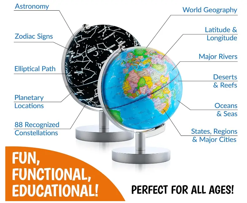 USA Toyz-JQKG02-Illuminated-Globe-featured