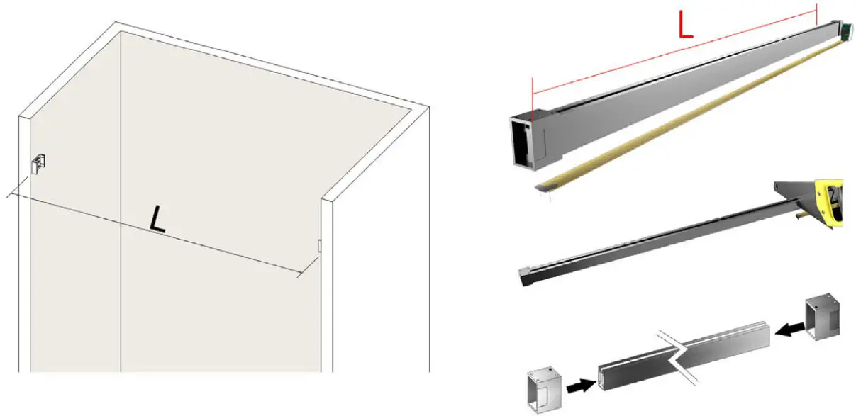UTEIWF 470 Shower Doors Frameless - Installation Step 4