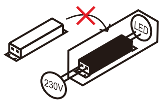 Non-replaceable control gear