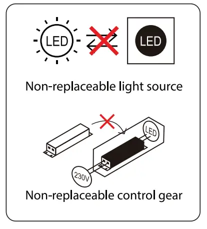 V TAC VT 4140 LED Linear Light - control