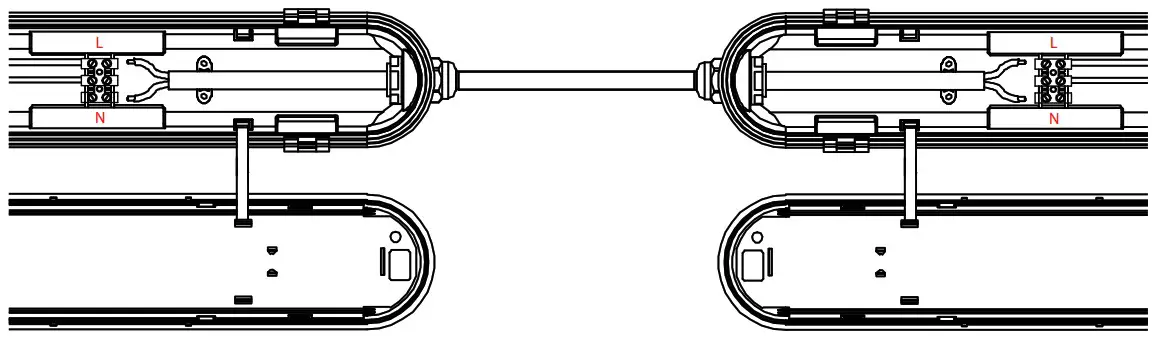 V TAC VT 60018 LED Ceiling Tube - MULTIPLE LINKABLE UNITS INSTALLATION INSTRUCTIONS 6