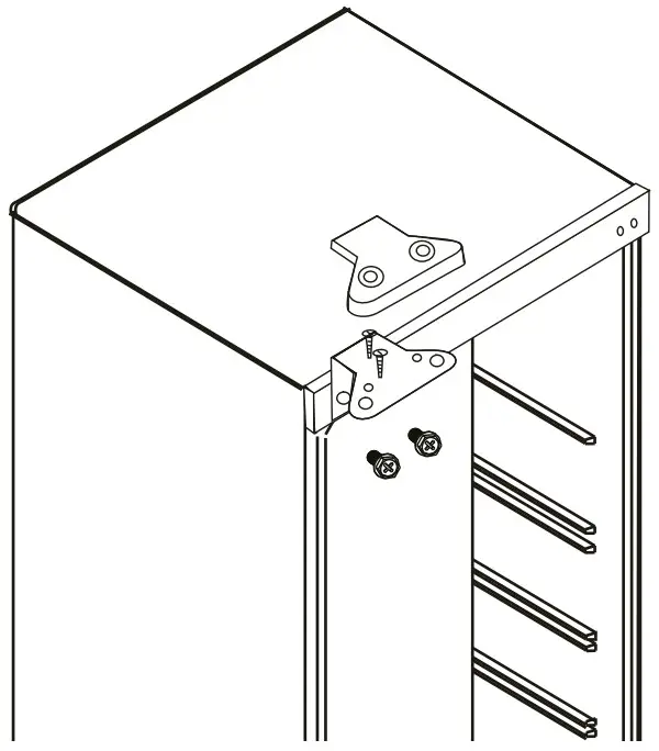 VALBERG 1D 331 E W742C Refrigerator 1 Door - hinge cover 2