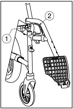 VERMEIREN 2022-07 Bobby Wheelchair User Manual - Mounting or removing of the footrests