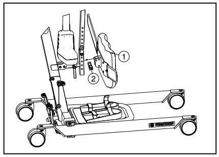 VERMEIREN Albatros II Electric Stander with Harness - Remove the leg support