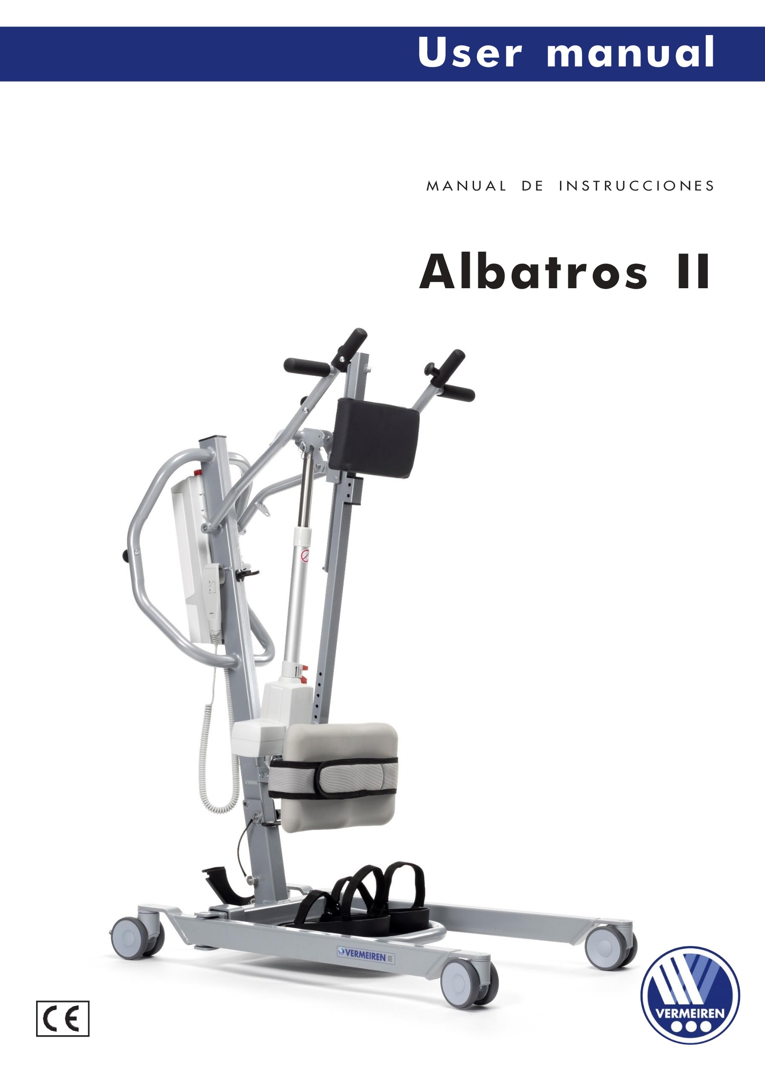 VERMEIREN Albatros II Electric Stander with Harness User Manual