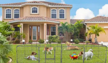 VEVOR Foldable Portable Pet Playpen - a2
