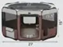 VEVOR Foldable Portable Pet Playpen - g1