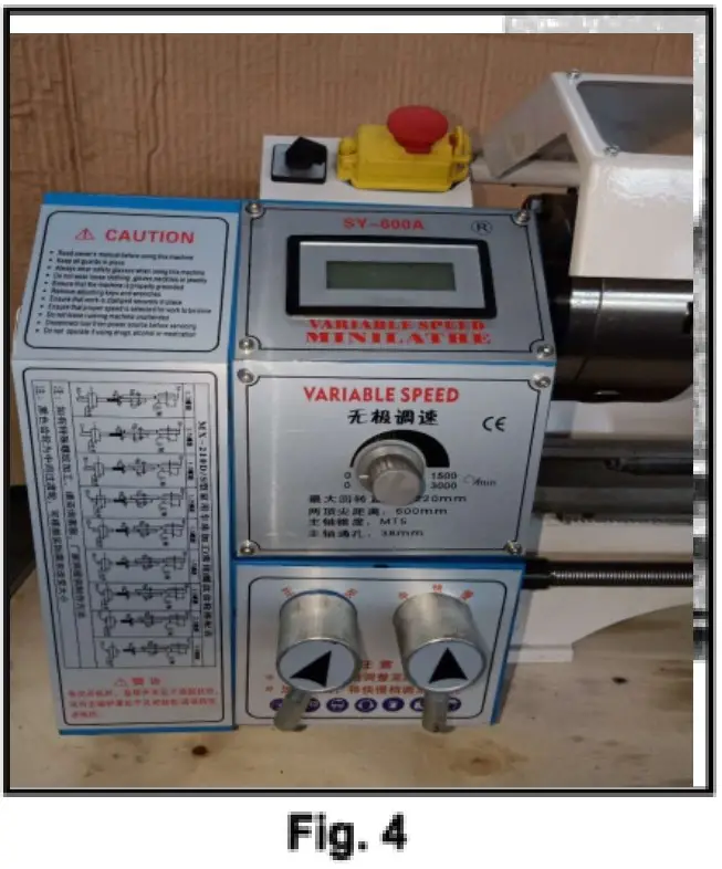 VEVOR M X-210D Mini Metal Lathe - Fig 2