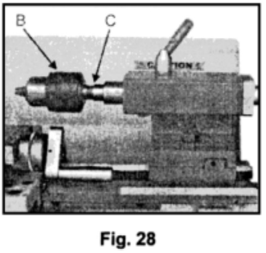VEVOR M X-210D Mini Metal Lathe - Fig 28