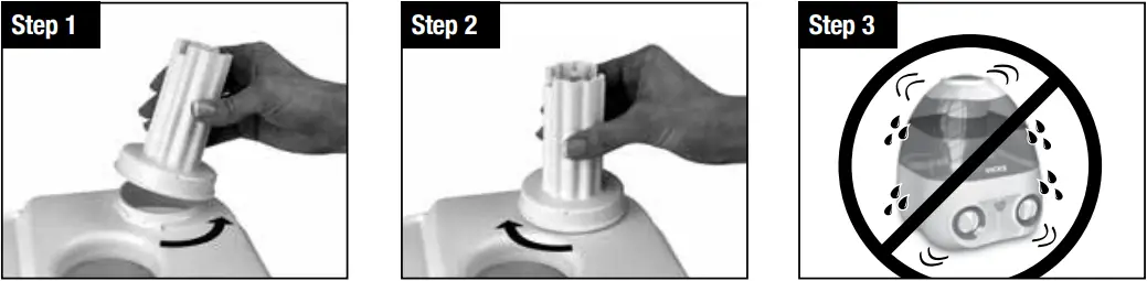 VICKS V3700 Series - Fill Tank
