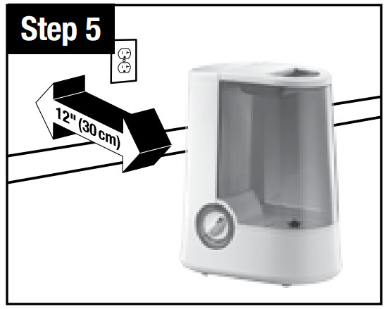 VICKS V750 Series WarmMist Humidifier - Setting Up 2