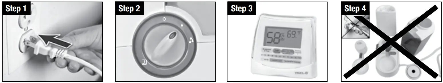 VICKS V750 Series WarmMist Humidifier - Setting Up 4