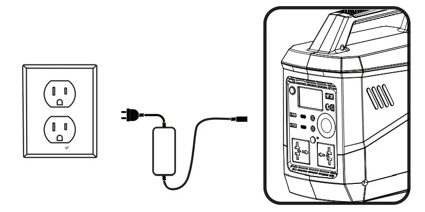 VMAXTANKS VPG750 Portable Power Generator - Charging