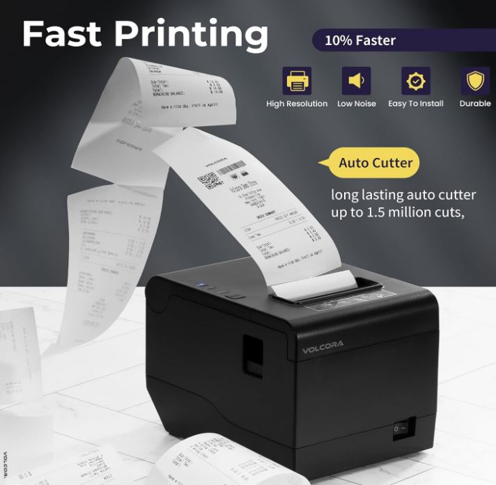VOLCORA V-WLRP5 Thermal Receipt Printer-0
