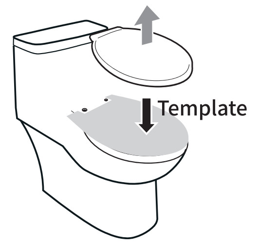 VOVO VB-4000N Plastic White Elongated Soft Close Heated Bidet Toilet Seat - Toilet 1