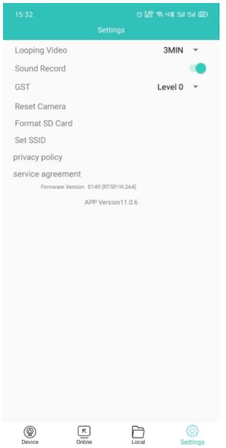 DVR Parameter Setting