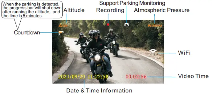 VSYSTO-S2F-3-Inch-IPS-Screen-WiFi-Motorcycl-Dash-Ca-05