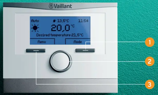 Vaillant VRC 700 Programmable Weather Compensating Thermostat - Key