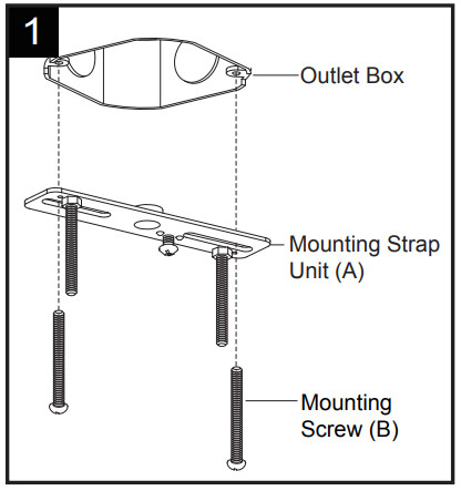 Vaxcel Lighting P0379 Canton Pendant Light - mounting strap