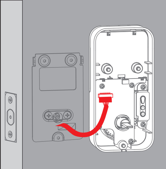 Veise VS01 Keyless Entry Door Lock - Install interior assembly 2