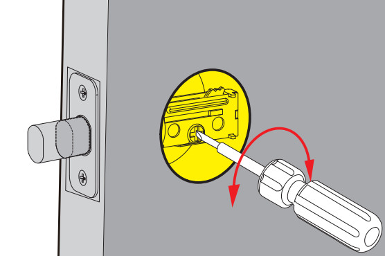 Veise VS01 Keyless Entry Door Lock - Install the latch 2