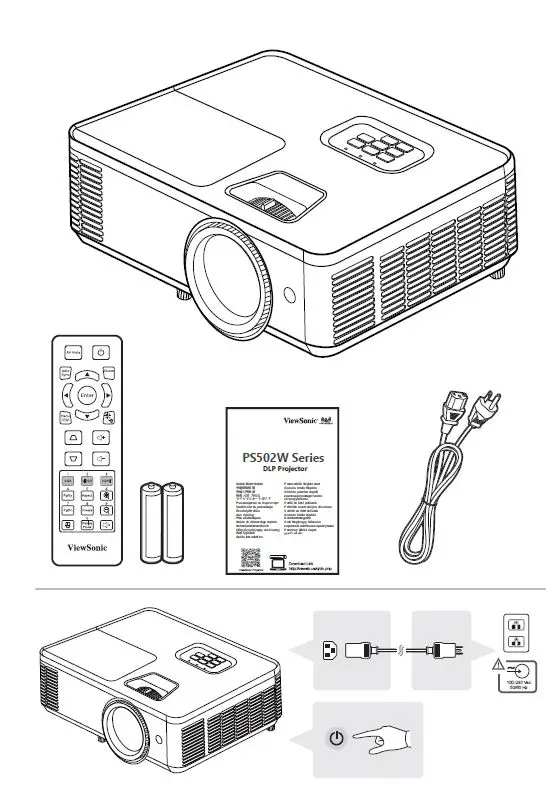 ViewSonic-PS502W-Series-DLP-Projector-FIG-1