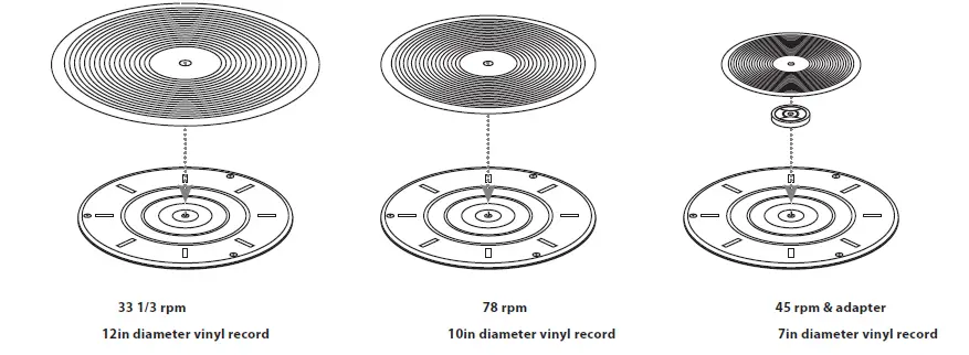 Vinyl TE-003 Turntable With Bluetooth Reception and Wooden Speakers 6