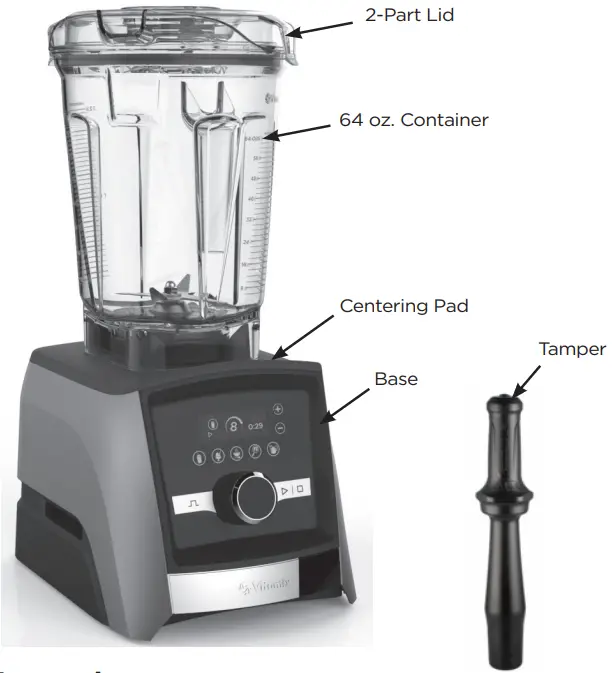 Vitamix VM0185 High Performance Blenders - Parts and Features 1