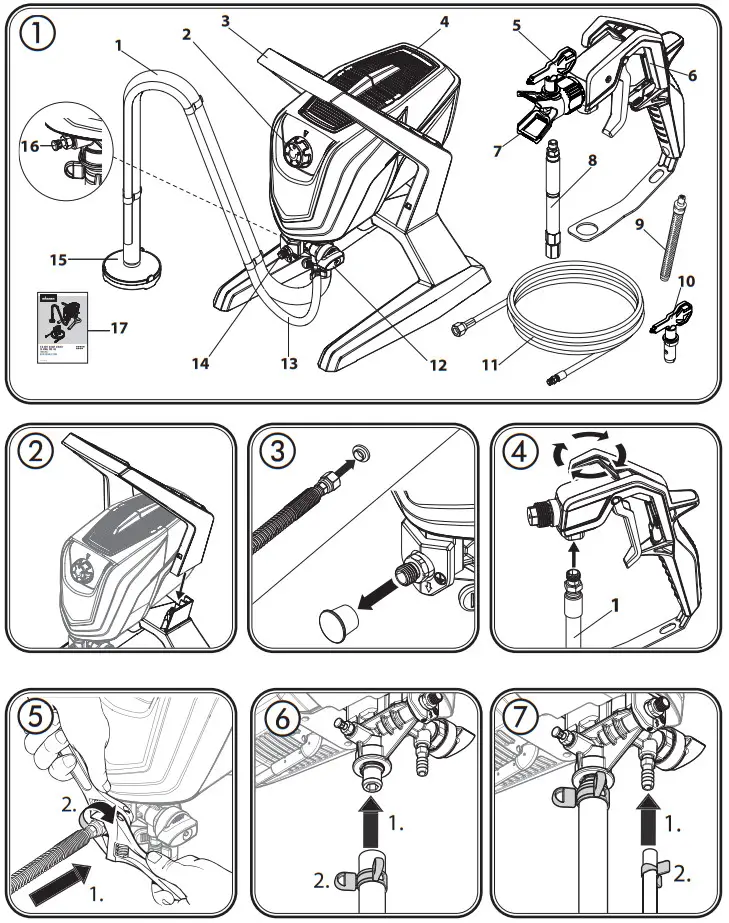 WAGNER 250 R Control Pro Airless Sprayer - Figure 1