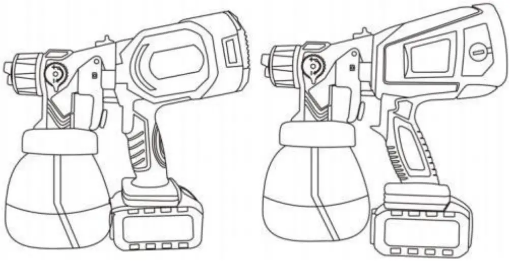 WANGMI PSBD CS021DB Cordless Paint Sprayer