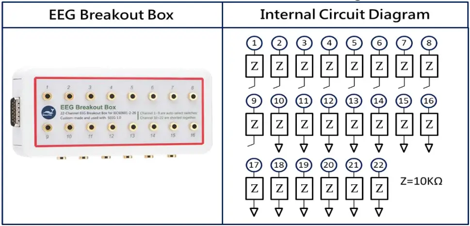 WHALETEQ SEEG 100 Single Channel EEG Test System - Connecting to the EEG