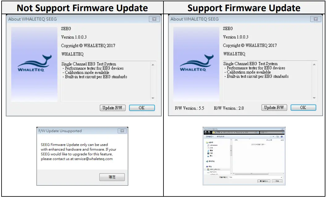 WHALETEQ SEEG 100 Single Channel EEG Test System - Firmware Update