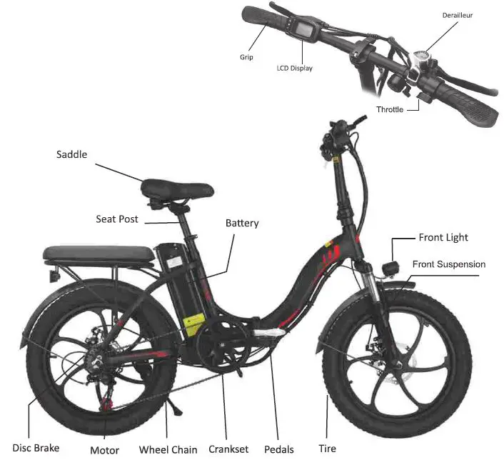 WINDHORSE-Eclipse-E20-Foldable-Electric-Bike-with-Dual-Seat-Cushions-FIG-10