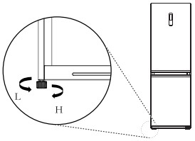 WISBERG WBKVC201AB Fridge Freezer Combination - DIMENSIONS 1