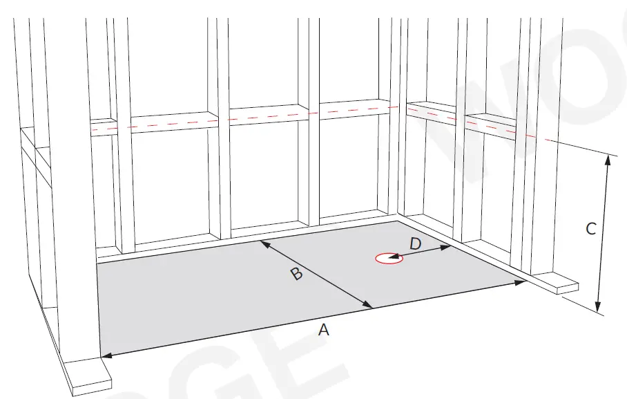 WOODBRIDGE LB428-L Acrylic Rectangular Alcove Soaking Bathtub in White with Left Drain 2
