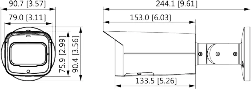 WORLD EYECAM - Dimensions - Model A