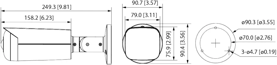 WORLD EYECAM - Dimensions - Model B