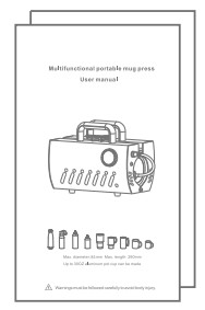 Whubefy F320 Multifunctional Portable Mug Press - User manual